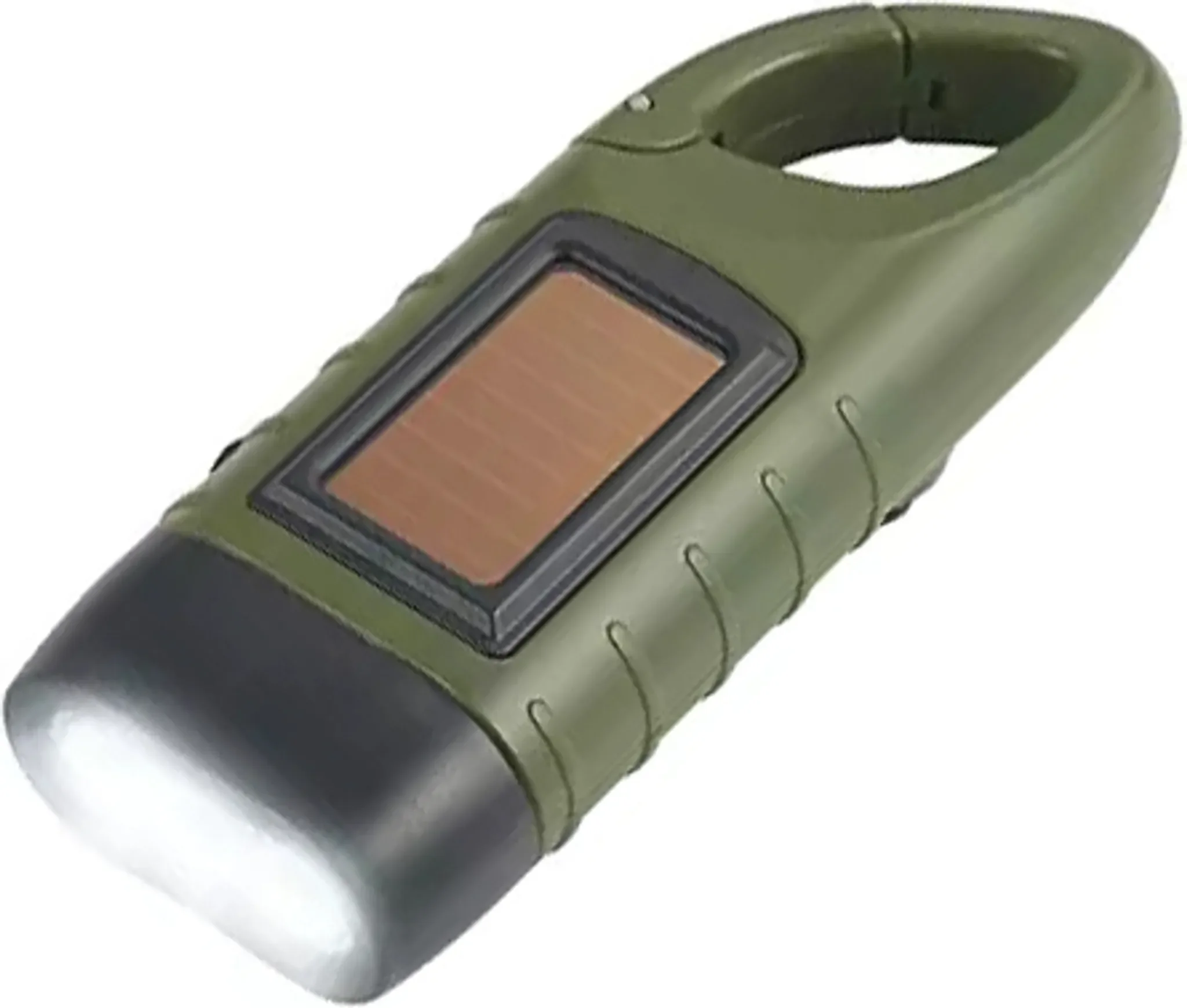 SolarCosa Solar-Kurbeltaschenlampe – 3-LED, Hybridbetrieb