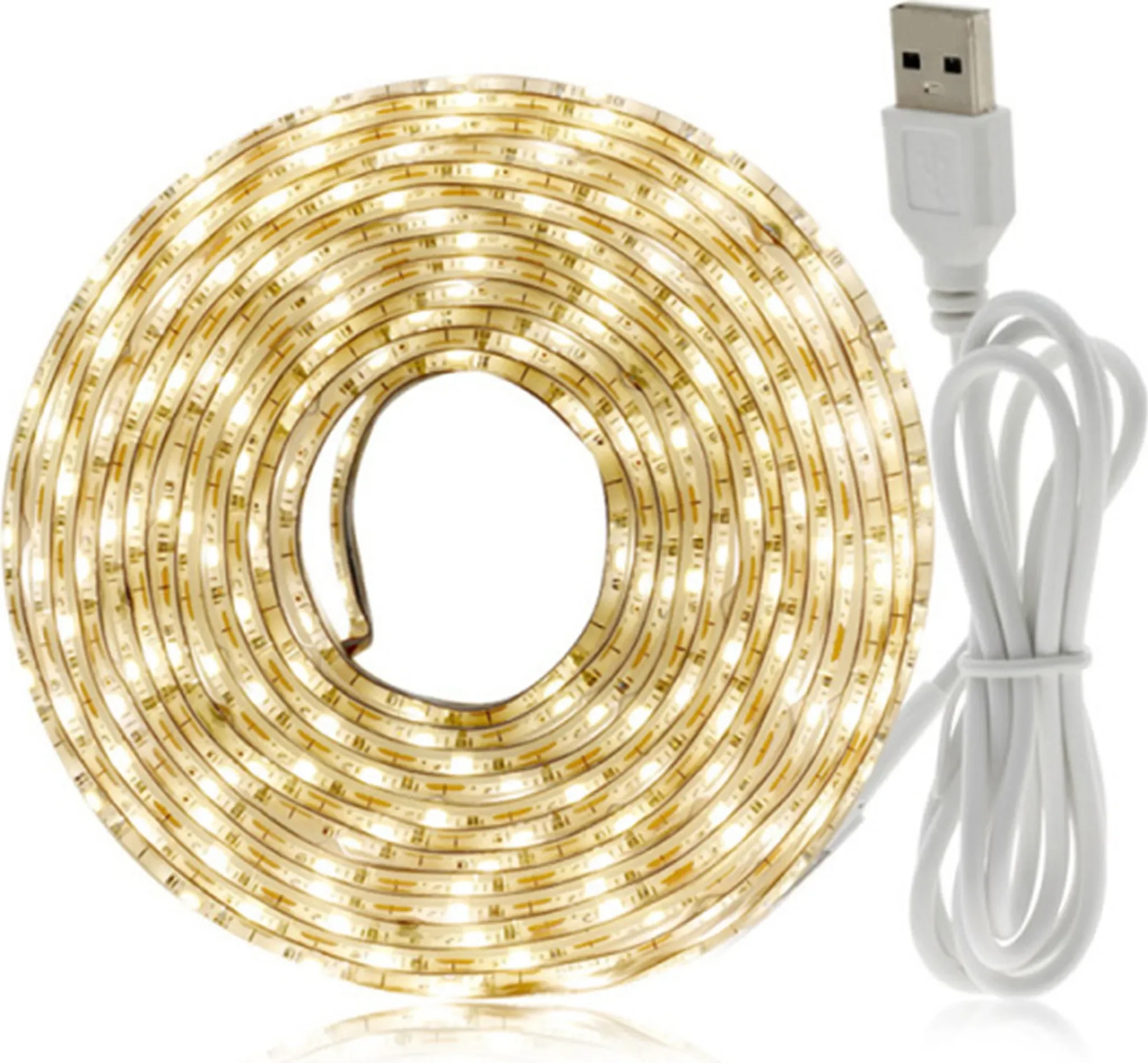 Douself LED-USB-Lichtstreifen – 5 m, monochrom, flexibel, TV & Möbel