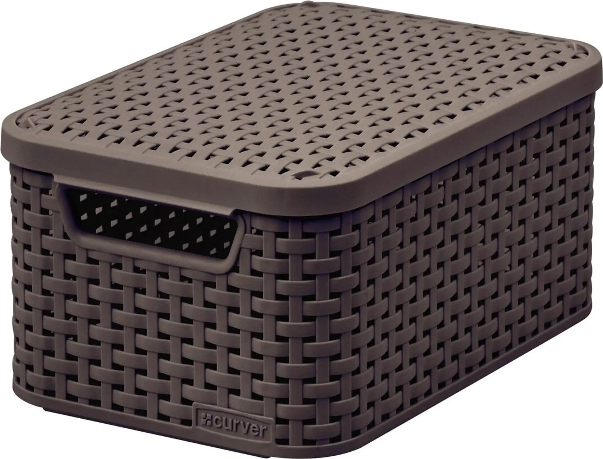 Curver Style S Aufbewahrungsbox – 6 l – Dunkelbraun – Mit Deckel