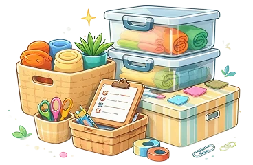 Aufbewahrung und Organisation