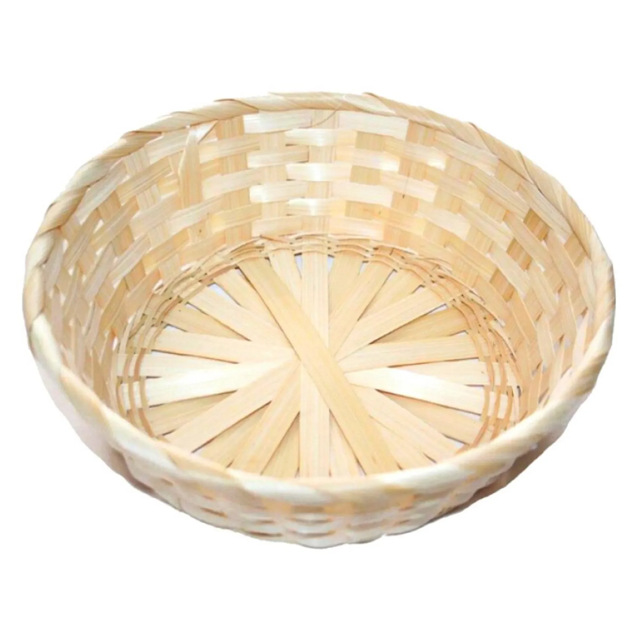 Jean Products Breit geflochtener Naturkorb – Ø 22,5 cm