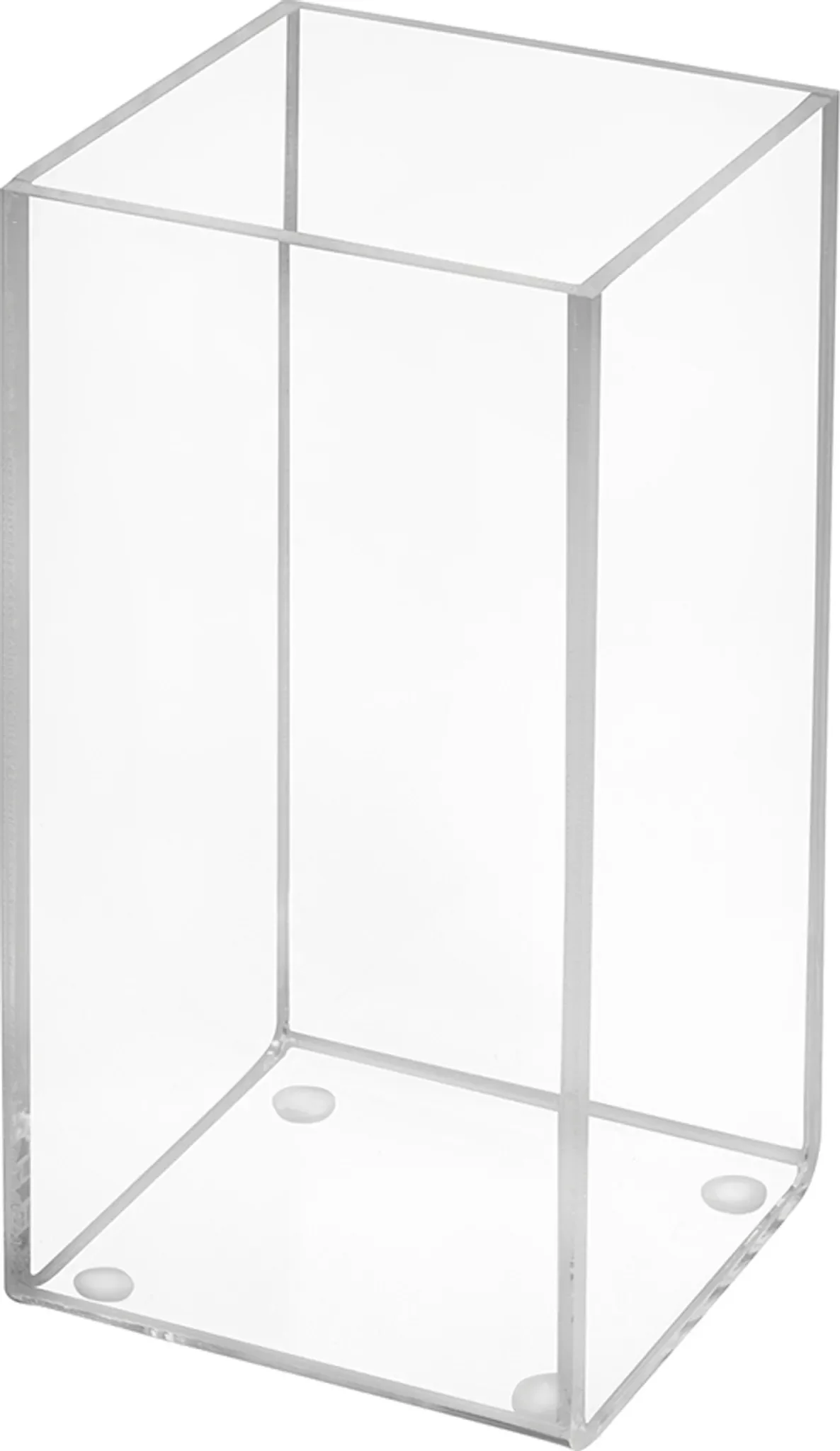 HB Präsentationssysteme Aufbewahrungsbox aus Acrylglas – Transparent 75×75×150 mm