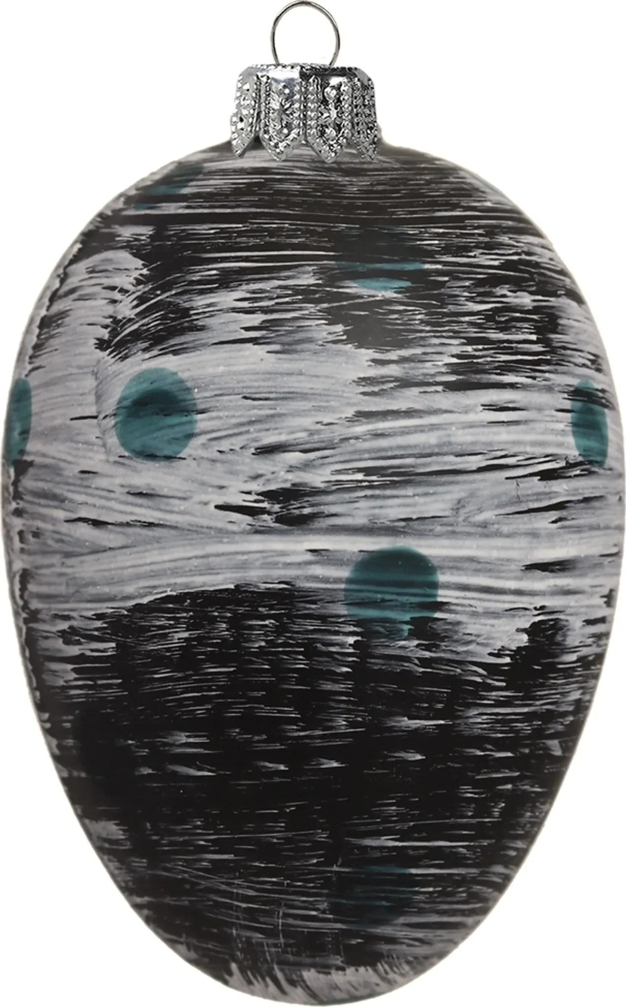 Decor by Glassor Glas-Osterei – Weiß matt mit Muster