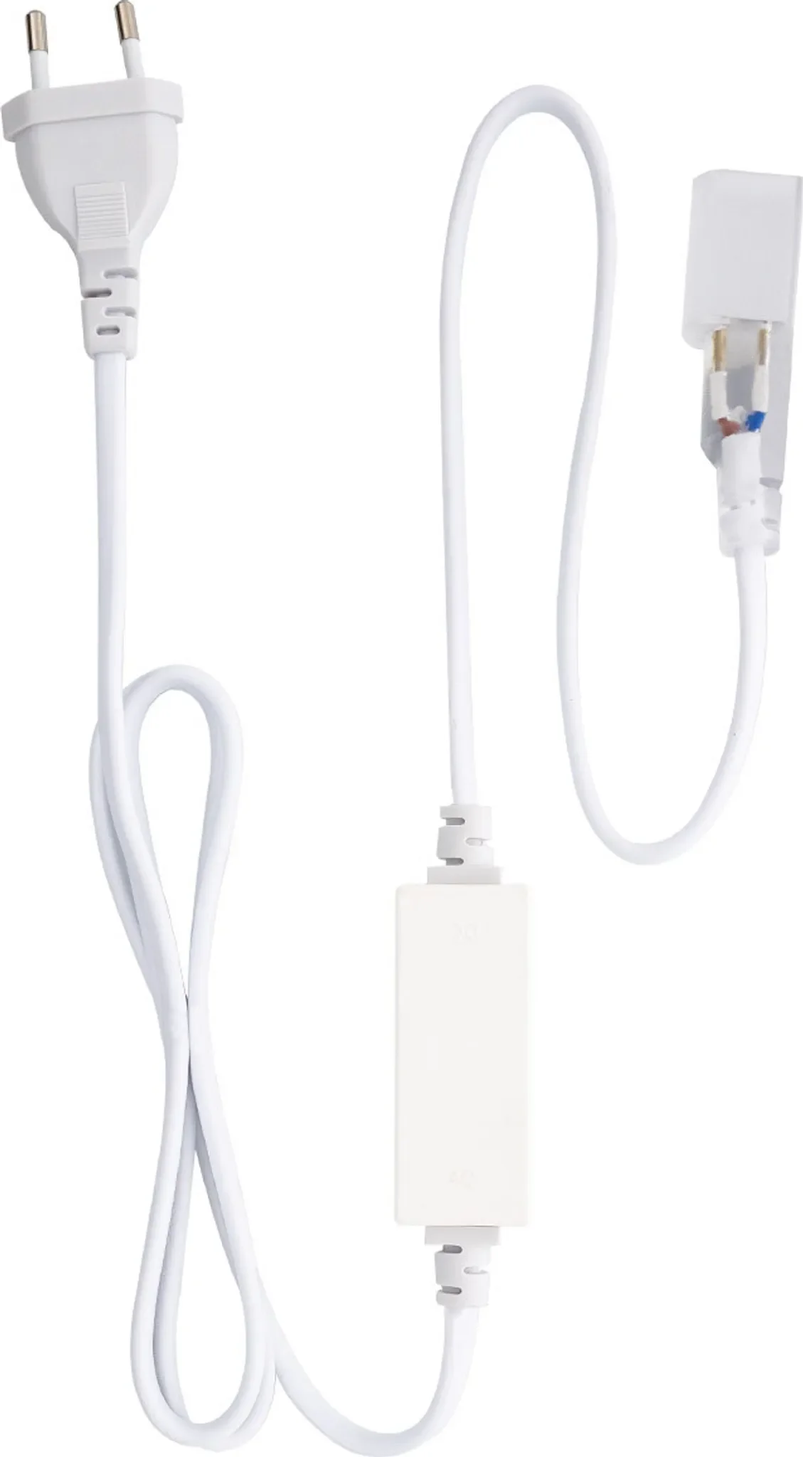 LEDKIA Gleichrichterstromkabel – für 220 V Neon-LED-Streifen, einfarbig, IP65