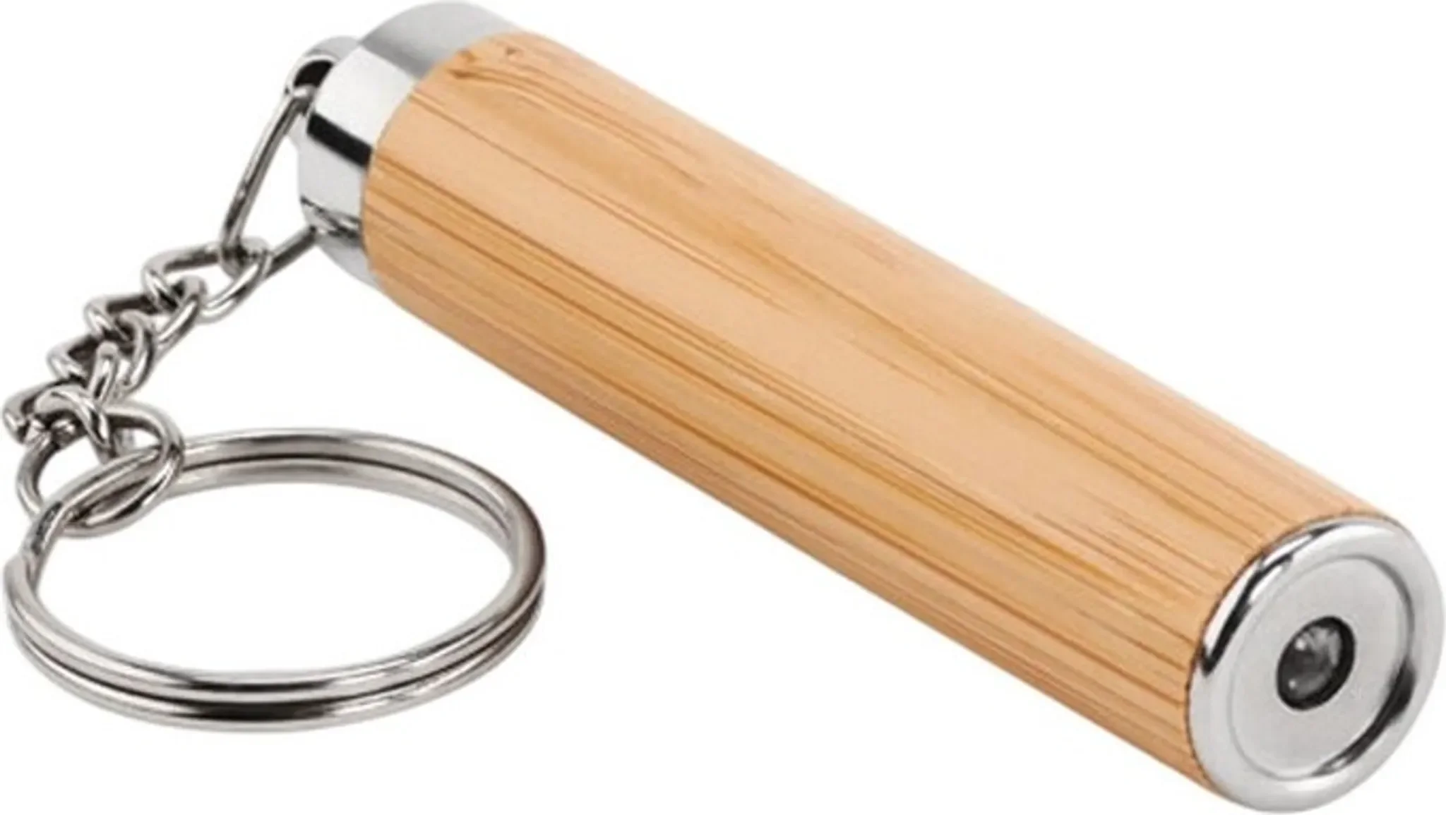 MidOcean Mini-Taschenlampe „Pianti“ – Schlüsselanhänger aus Bambus